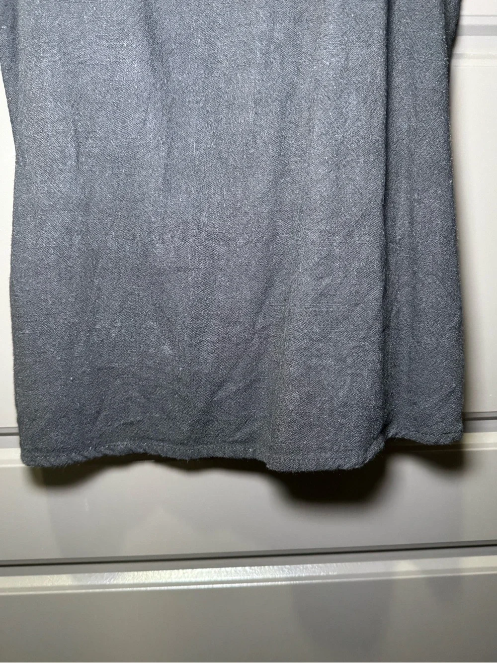 Knot-Shoulder Black Tank Top